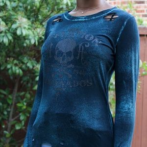 Affliction Women’s Skull Long-sleeve